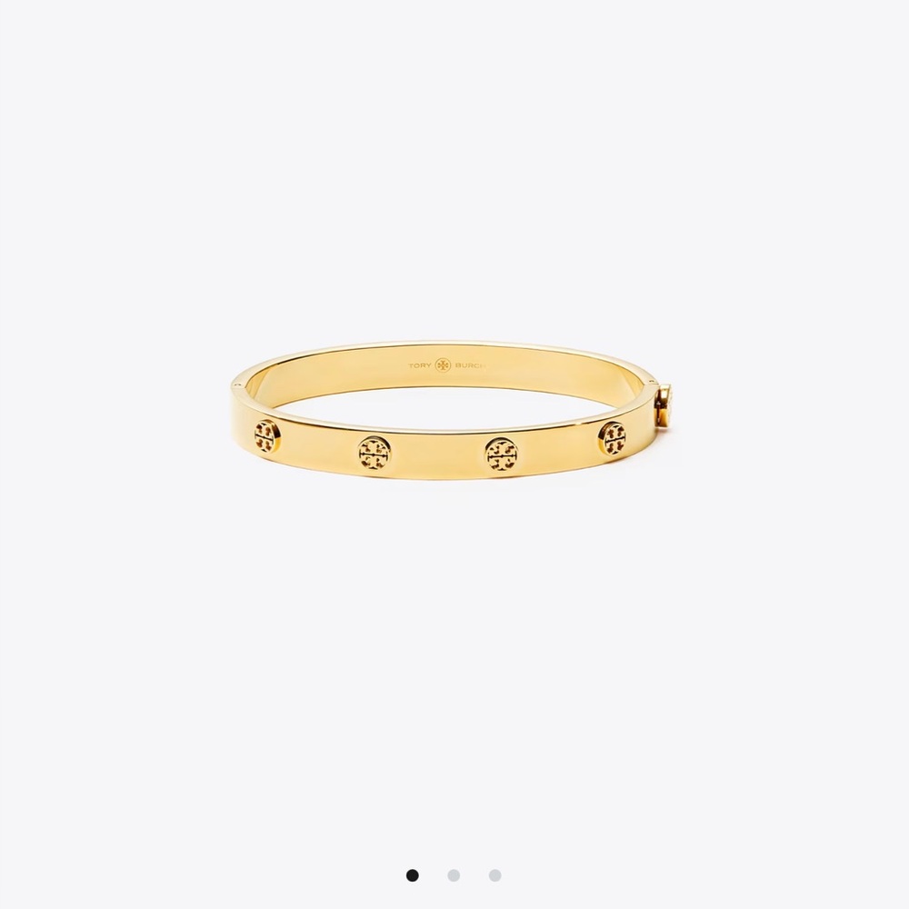 Tory Burch Icon Hinge Gold Bracelet
